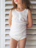 Load image into Gallery viewer, Girl's Undershirt/Tank Top- Organic White