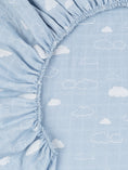 Load image into Gallery viewer, Muslin Playpen/Playard Sheet - Clouds