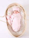 Load image into Gallery viewer, Lovey Bunny Blanket Friend - Pink Stripe