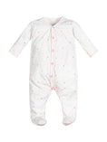 Load image into Gallery viewer, Snap Front Footie - Pink Dots