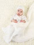 Load image into Gallery viewer, muslin-organic-cotton-baby-swaddle-basic-white-lifestyle