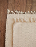 Load image into Gallery viewer, Hand-loomed Small Rug / Play Mat - Natural Undyed