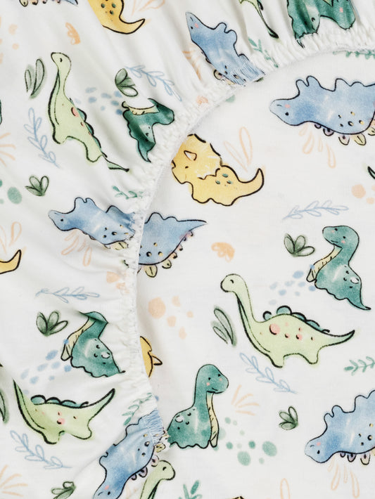 Bassinet Sheet - Dino