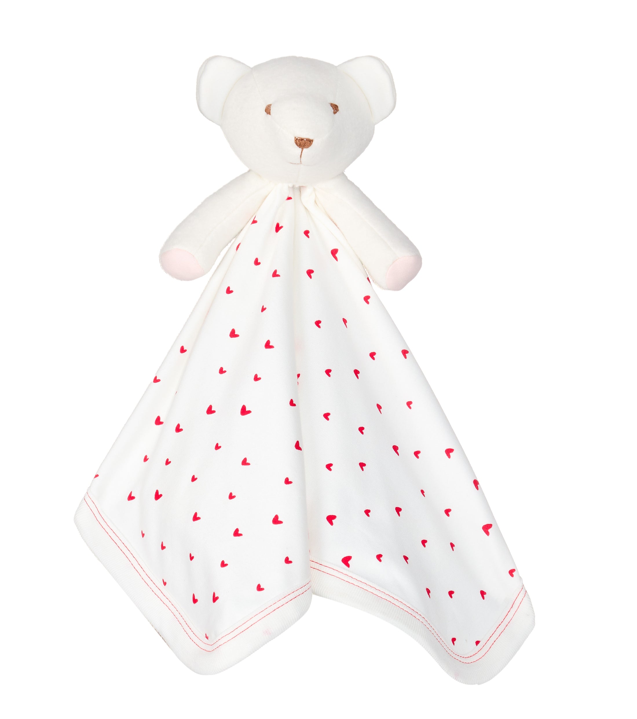 Bear Blanket Friend - Red Hearts