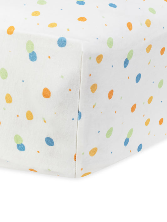 Crib Sheet - Blue Dots