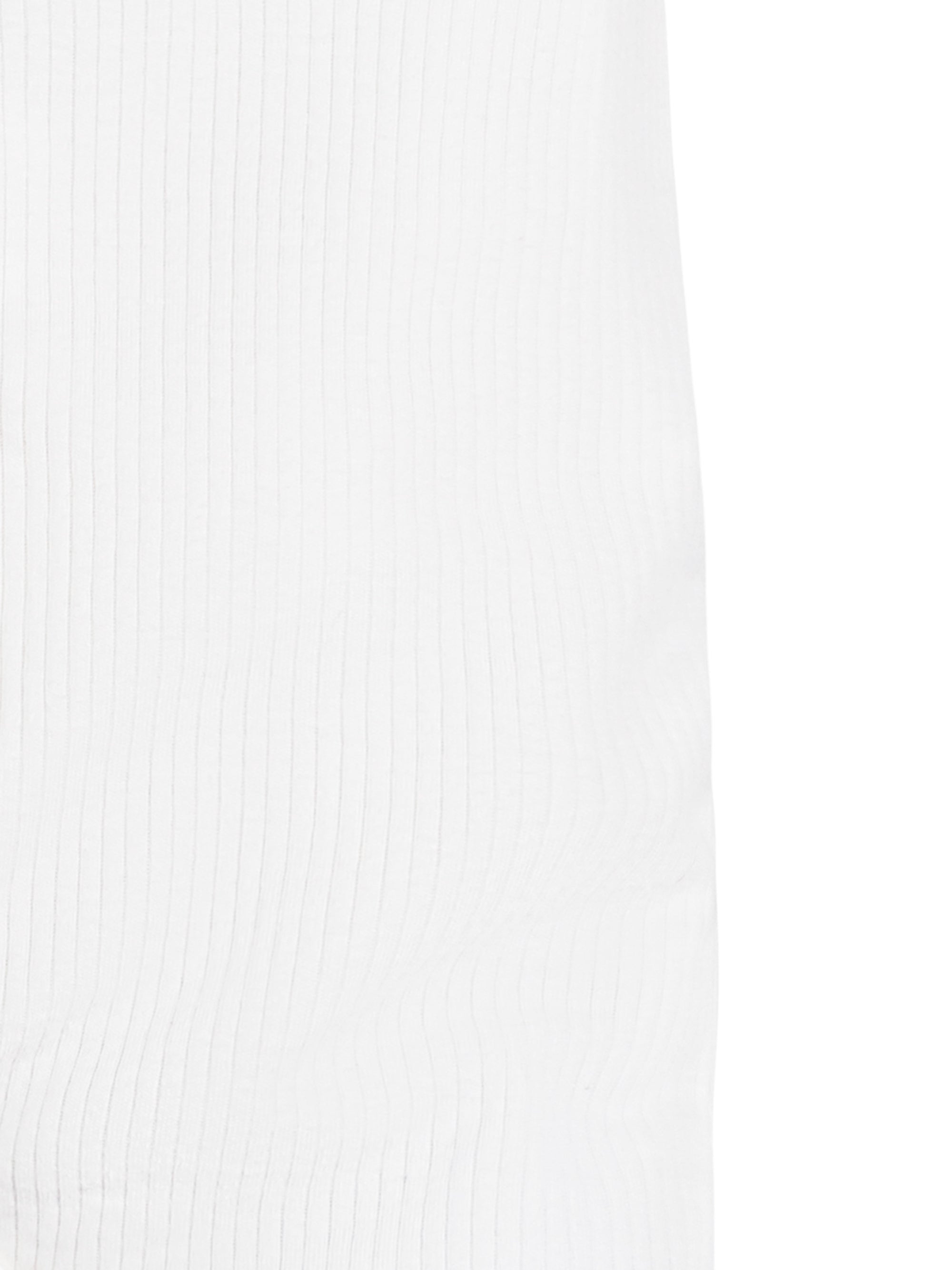 Drop Needle - Snap Front Footie - Organic White