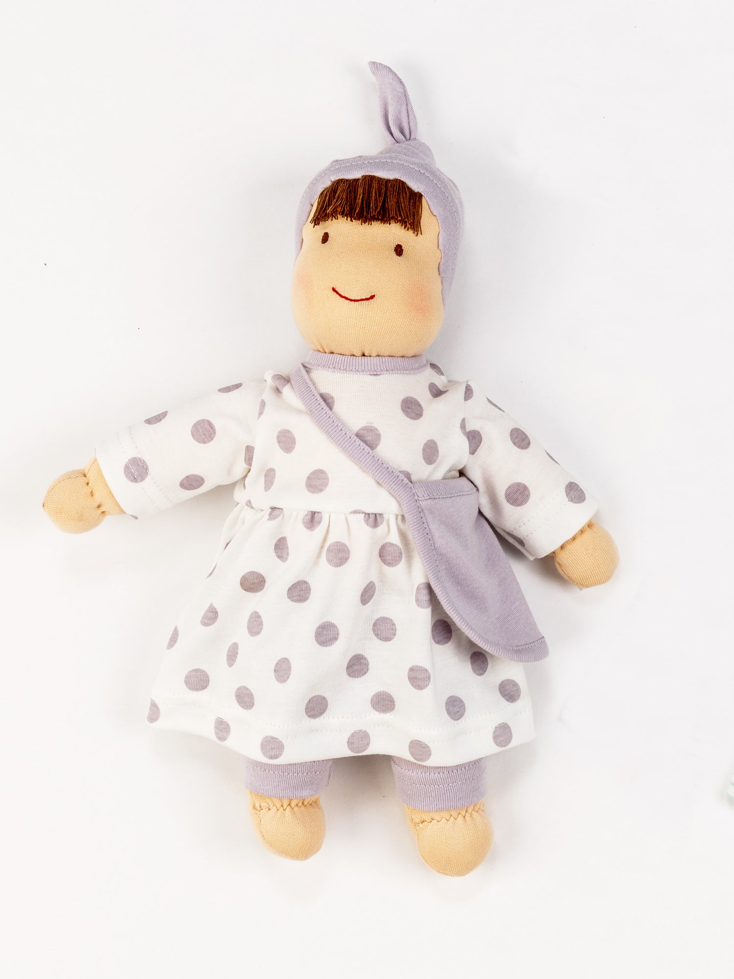 Jill Waldorf-inspired Dress Up Doll - Lavender Dot