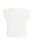 Load image into Gallery viewer, T-shirt - Girls - Flutter Sleeves - Pink Dots
