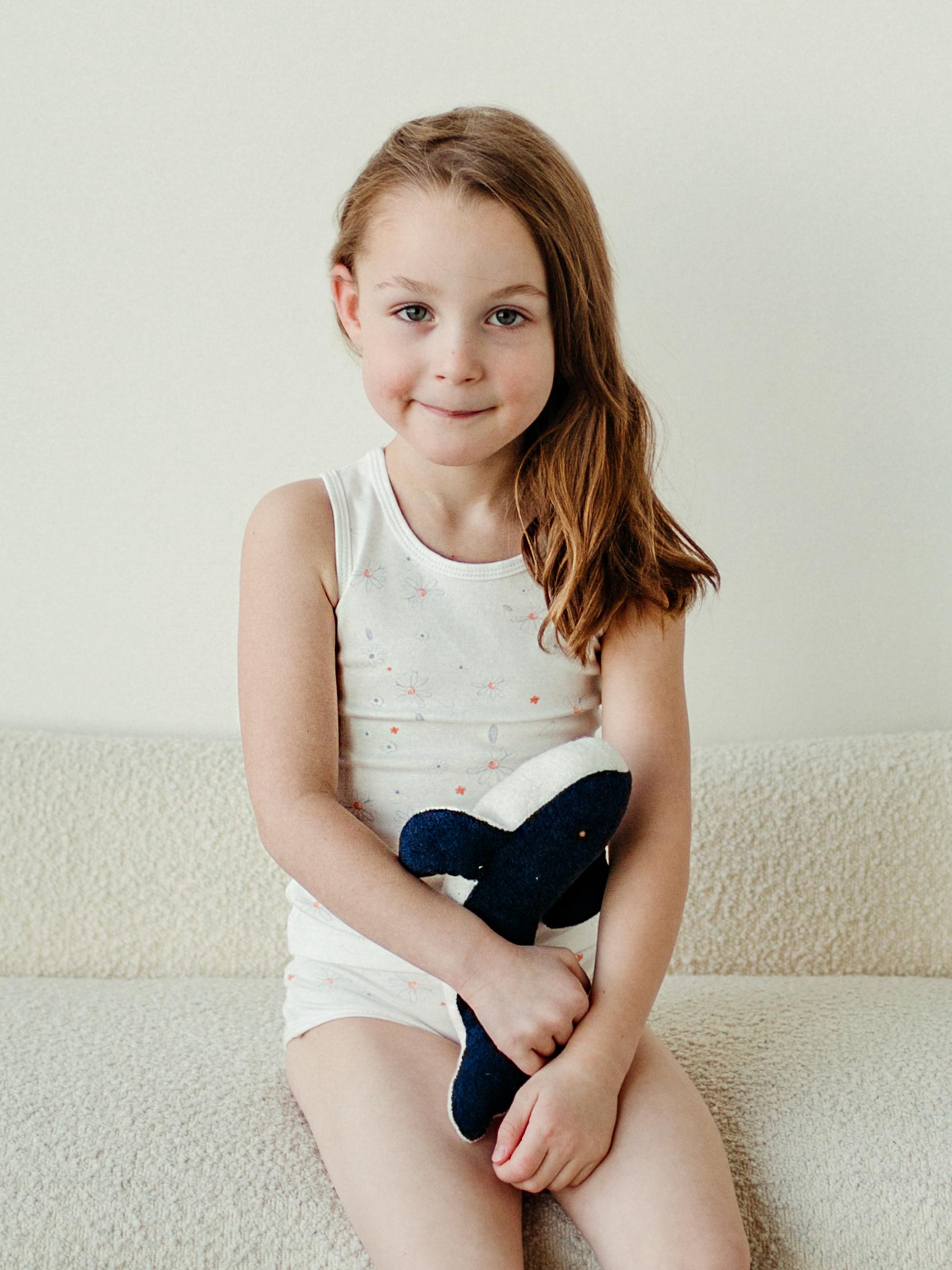 Girl's Undershirt/Tank Top - Shadow Floral
