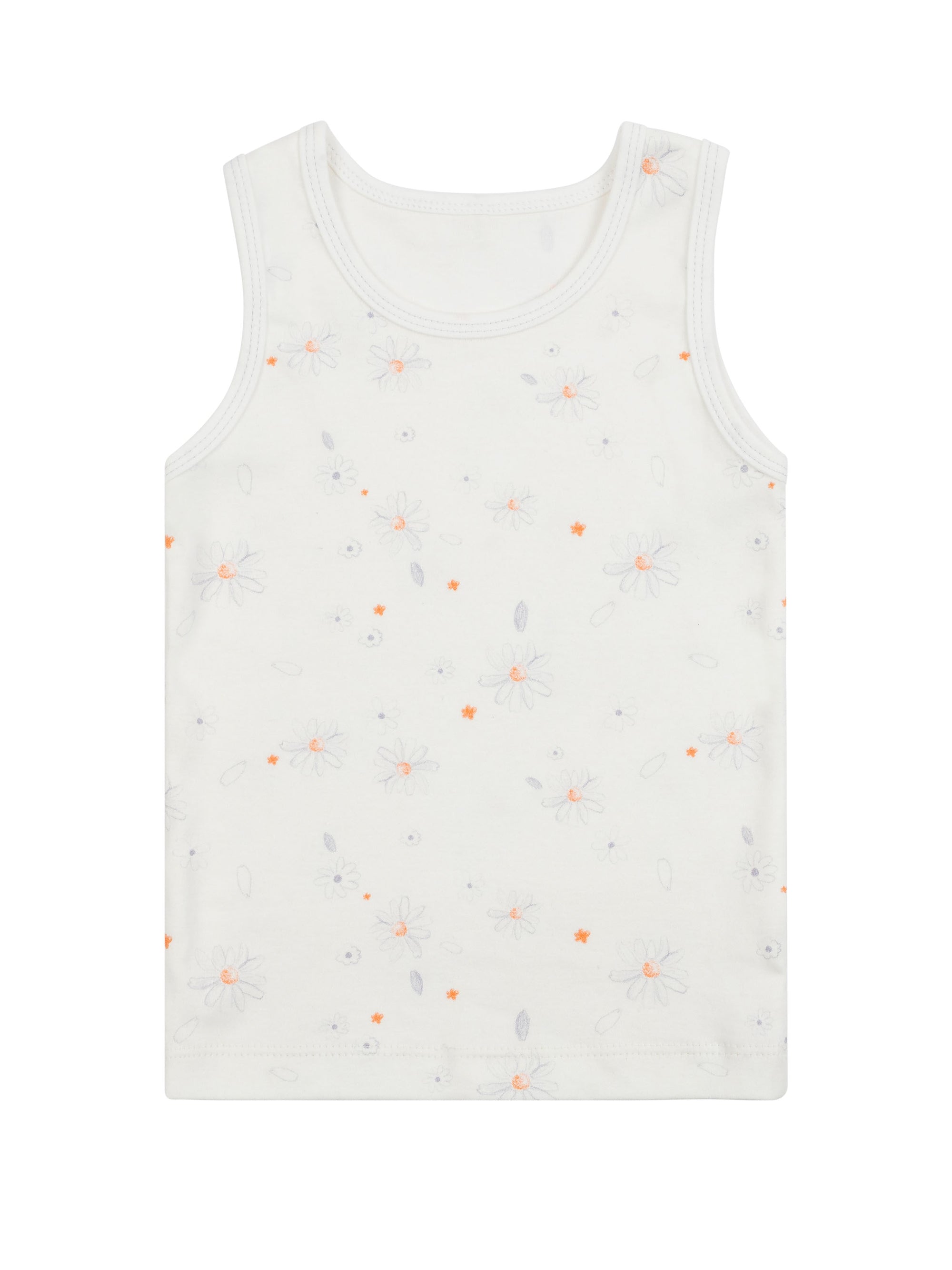 Girl's Undershirt/Tank Top - Shadow Floral