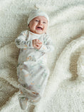 Load image into Gallery viewer, Knotted Gown & Beanie Set - Modern Daisy
