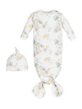 Load image into Gallery viewer, Knotted Gown & Beanie Set - Modern Daisy
