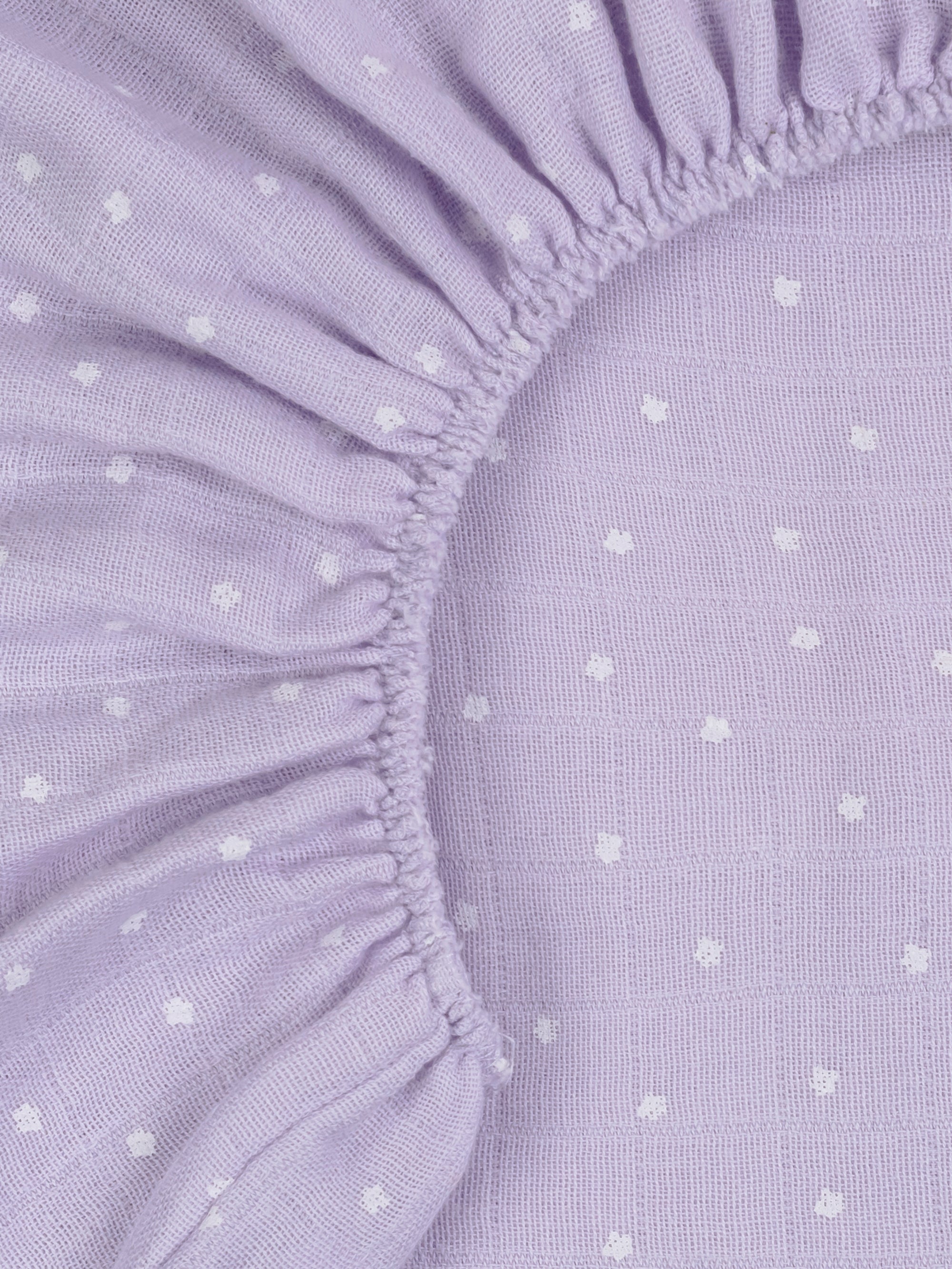 Muslin - Bassinet Sheet - Lavender Stars