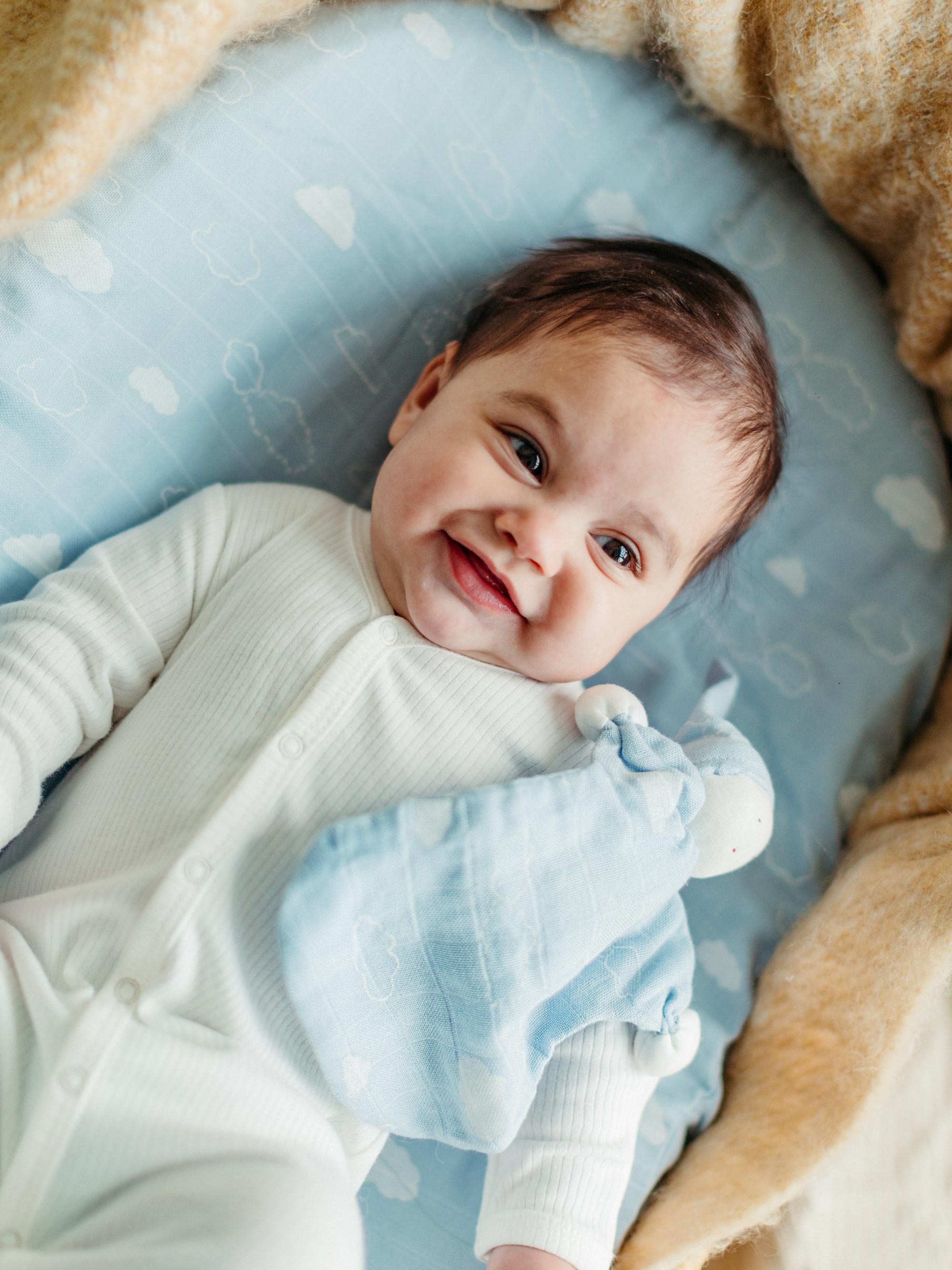 Muslin - Bassinet Sheet - Clouds
