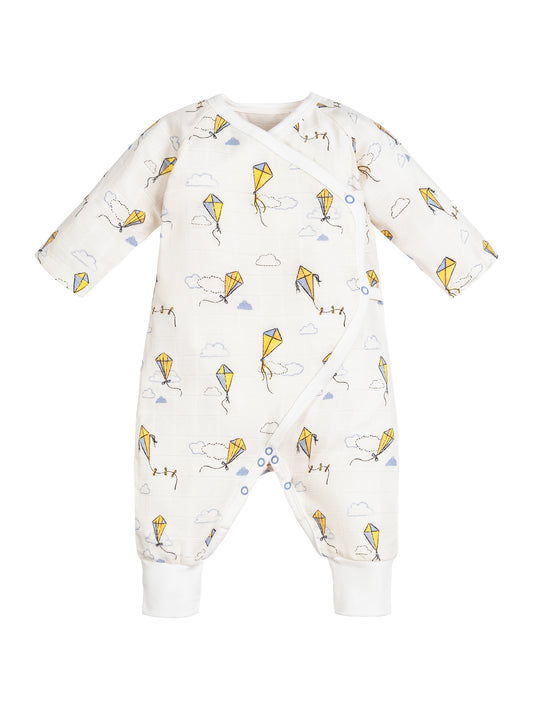Muslin Side Snap Kimono - Kites