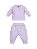 Load image into Gallery viewer, Muslin Side Snap Top & Pant Set - Lavender Stars
