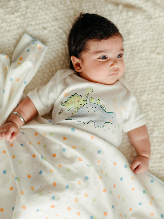 Onesie/Bodysuit - Short Sleeve - Dino Screenprint
