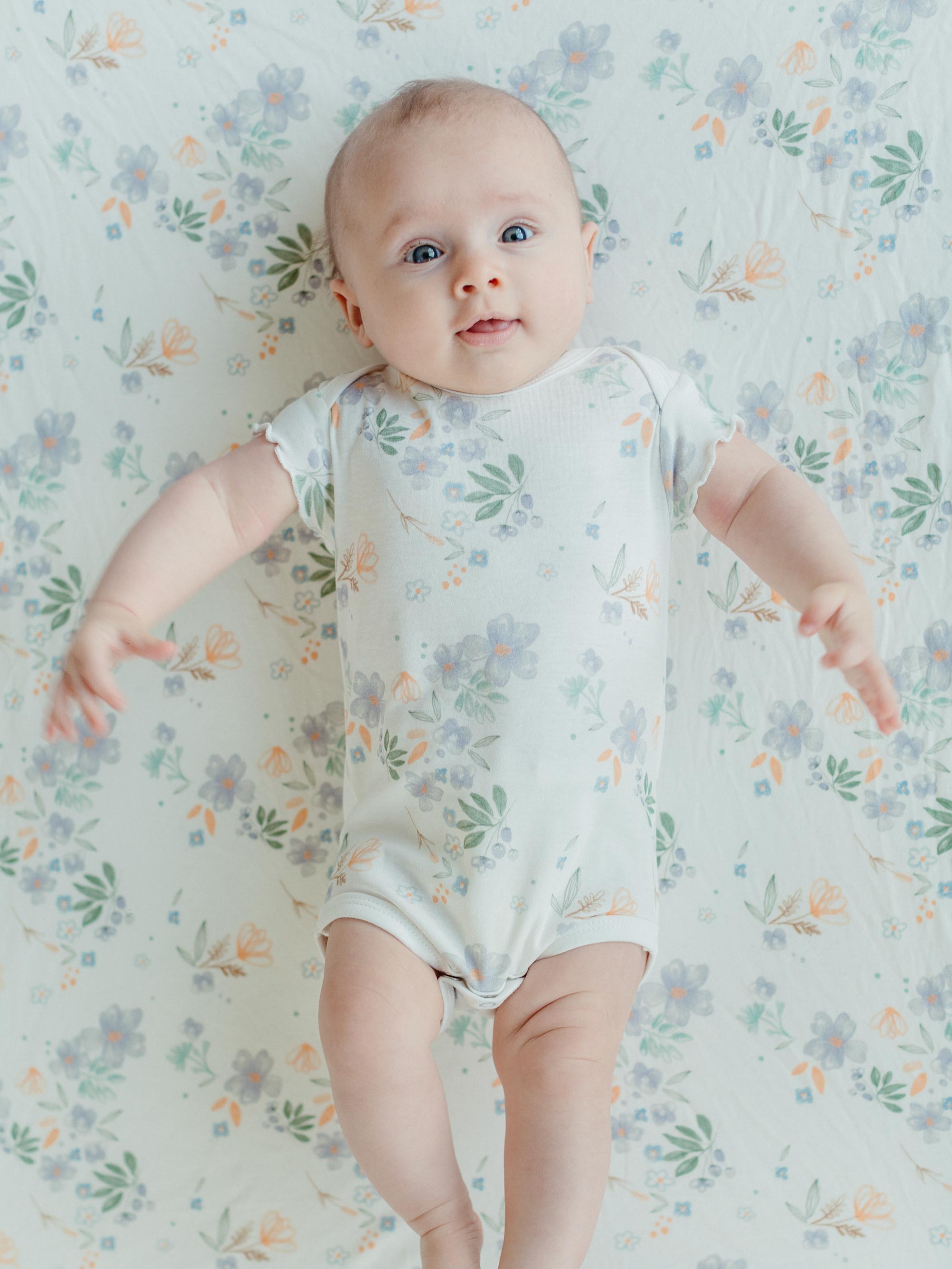 Playpen/Playard Sheet - Modern Daisy