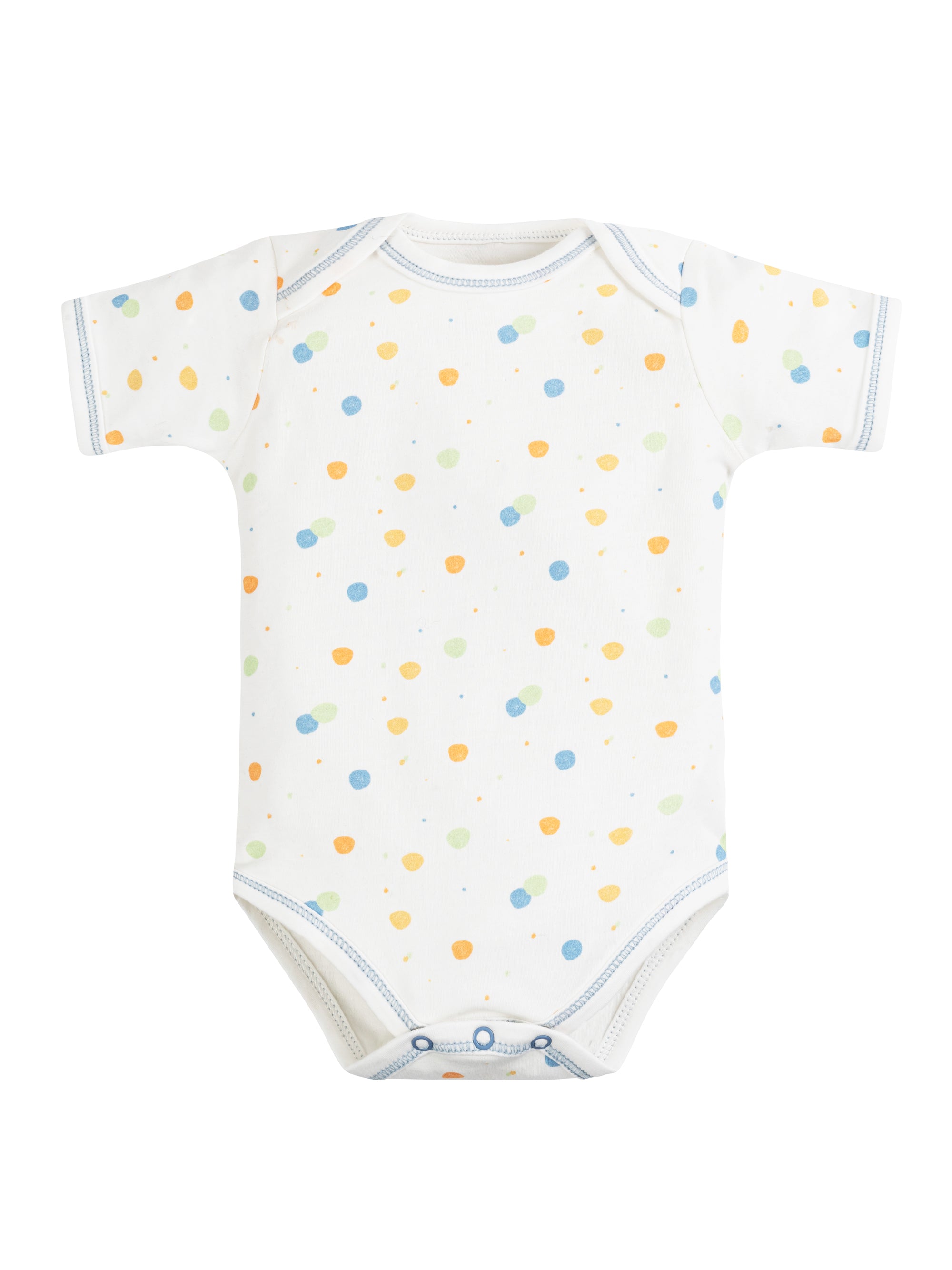 Onesie/Bodysuit - Short Sleeve - Blue Dots