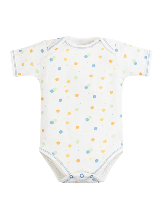 Onesie/Bodysuit - Short Sleeve - Blue Dots
