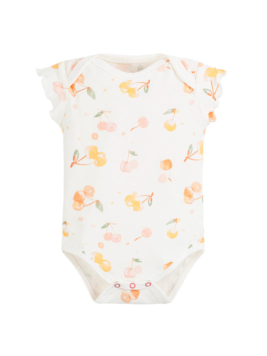 Onesie/Bodysuit - Flutter Sleeves - Cherry Picking