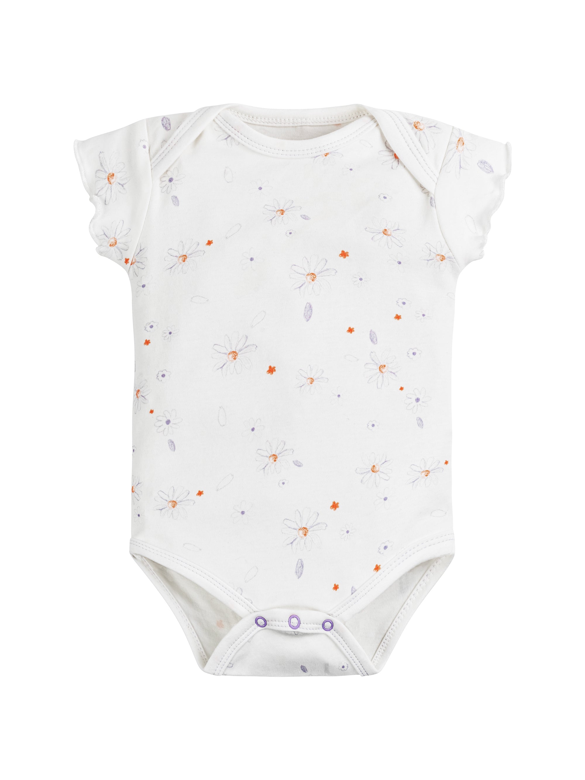 Onesie/Bodysuit - Flutter Sleeves - Shadow Floral