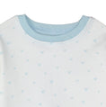 Load image into Gallery viewer, Organic Cotton Toddler Long Johns – Blue Hearts
