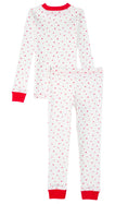 Load image into Gallery viewer, Organic Cotton Toddler Long Johns – Red Hearts
