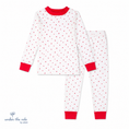 Load image into Gallery viewer, Organic Cotton Toddler Long Johns – Red Hearts
