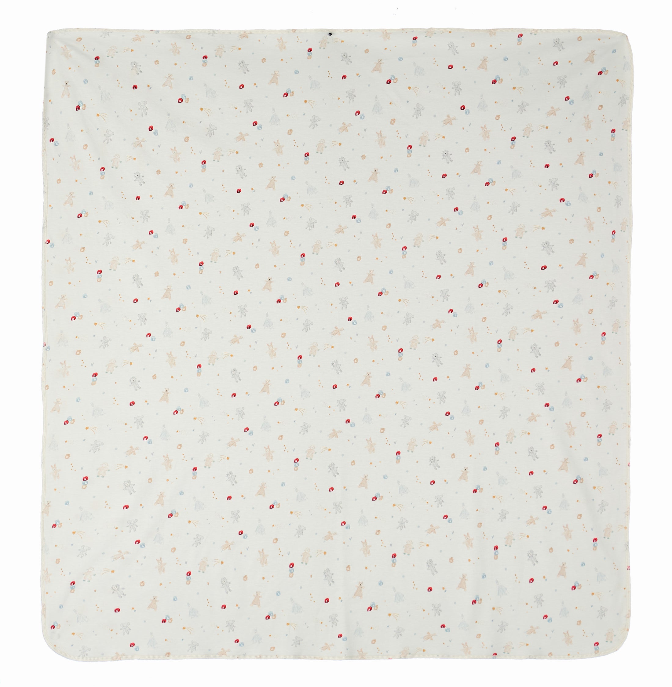Organic Egyptian Cotton Receiving Blanket – Toy Shop Print