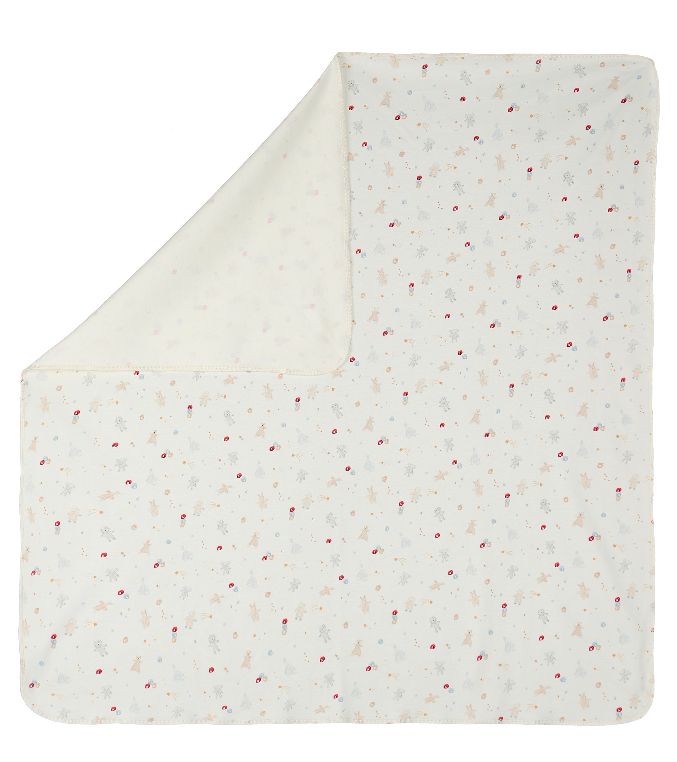 Organic Egyptian Cotton Receiving Blanket – Toy Shop Print