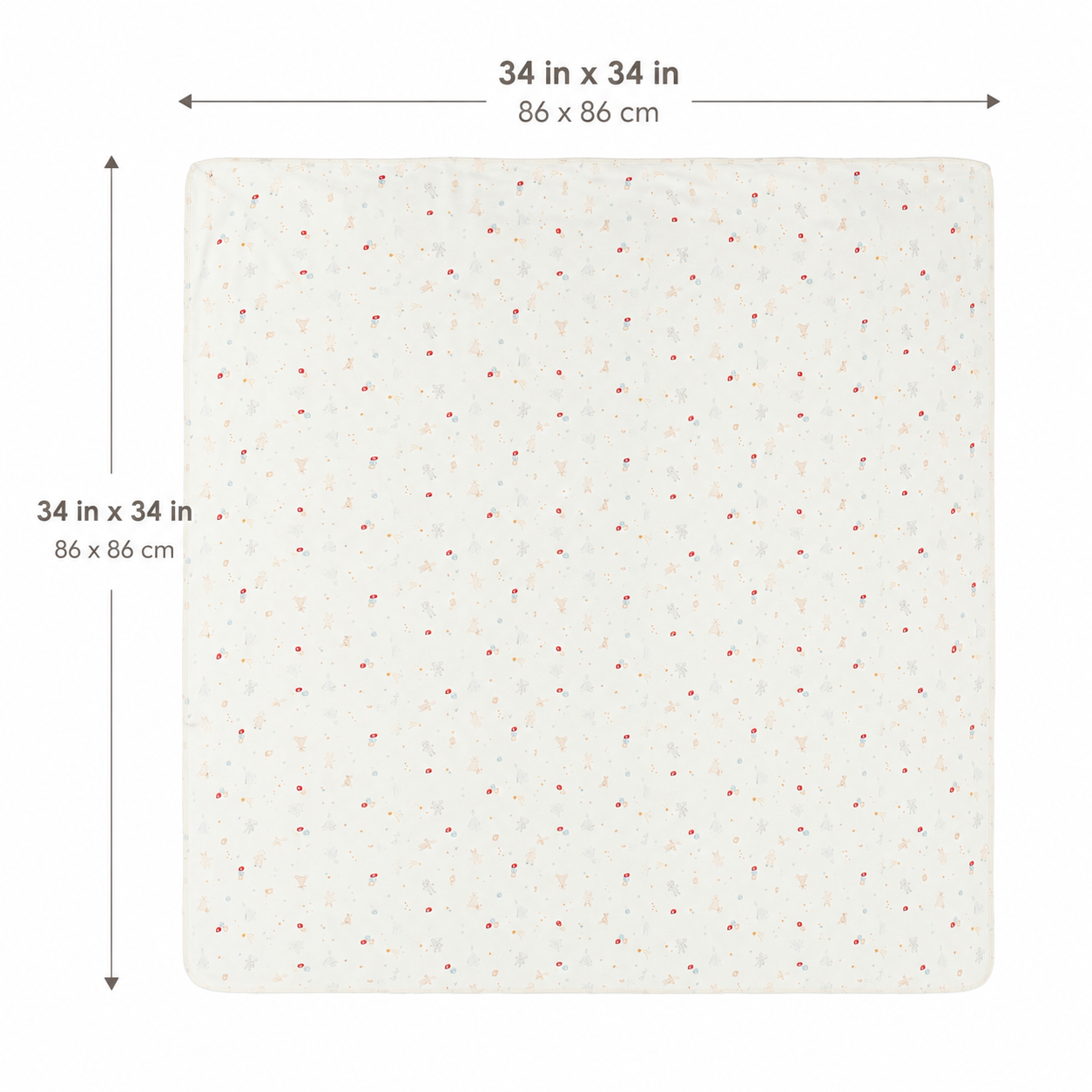 Organic Egyptian Cotton Receiving Blanket – Toy Shop Print