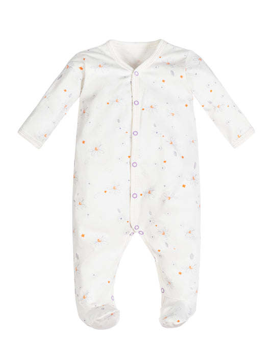 Snap Front Footie - Shadow Floral