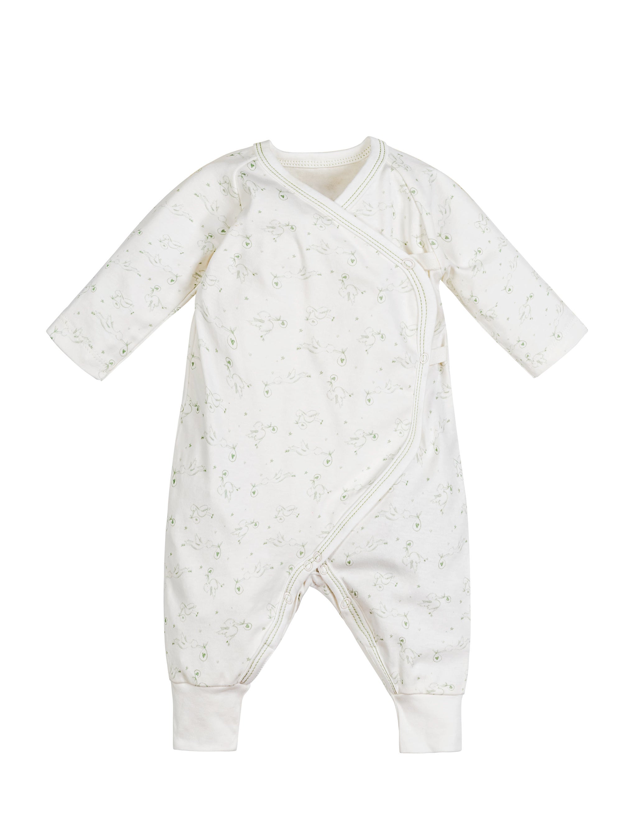 Side Snap Kimono - Stork