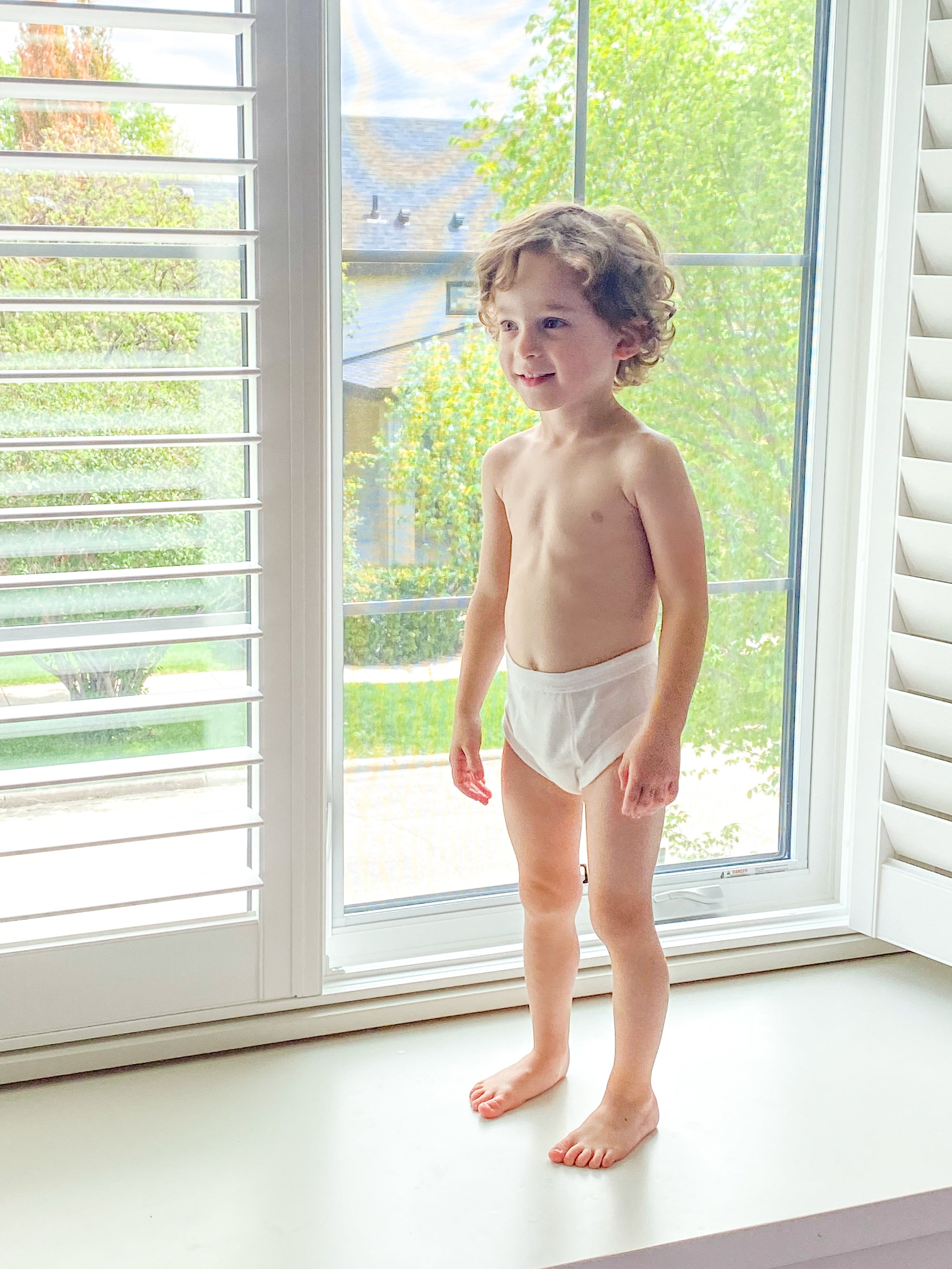 Potty Training Pants - Organic White