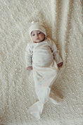Load image into Gallery viewer, Knotted Gown & Beanie Set - Shadow Floral
