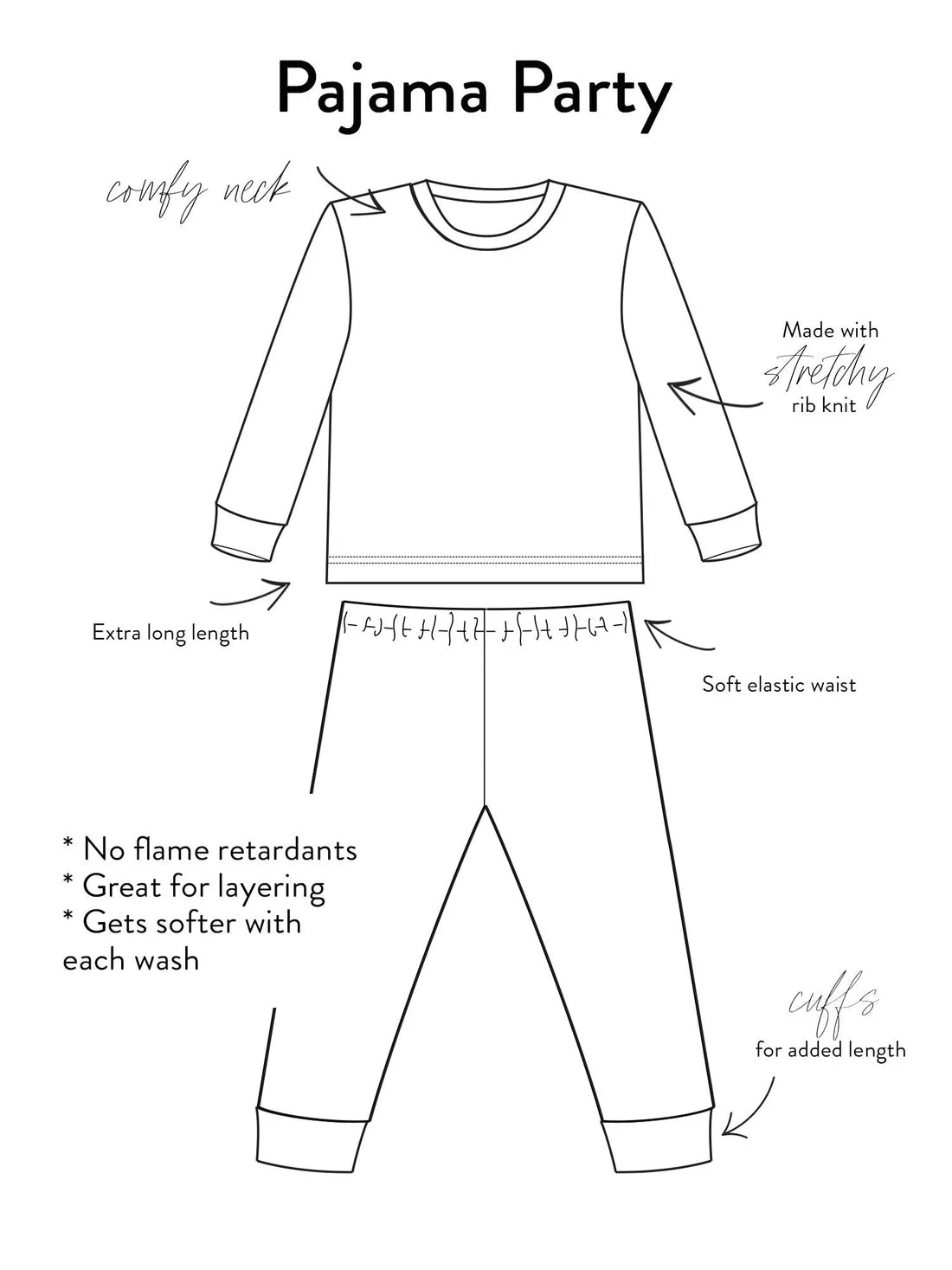 Organic Cotton Toddler Long Johns – Red Hearts