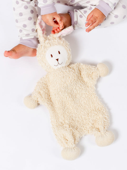 Snuggle Bunny Lovey w/ Pink Stripe Ears
